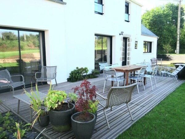 Terrasse - La Maison de Jean, gîte cosy entre terre et mer - Milizac, Finistère